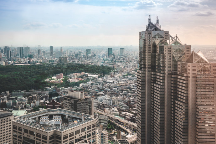 View of Park Hyatt Tokyo from the Tokyo Metropolitan Government Building