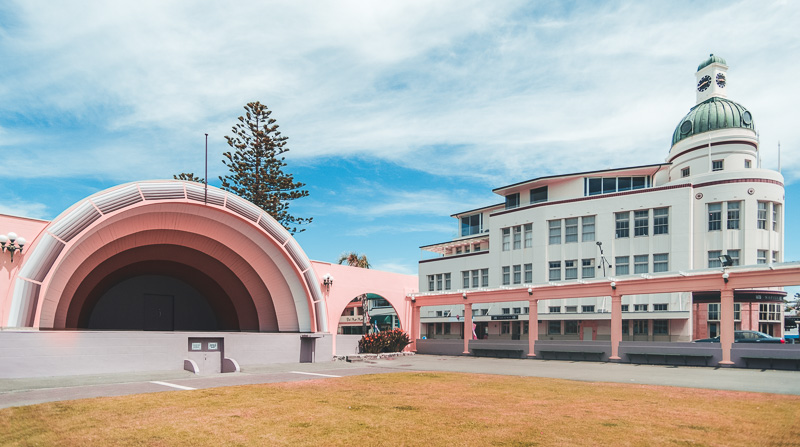 Napier Soundshell and the T&G Building