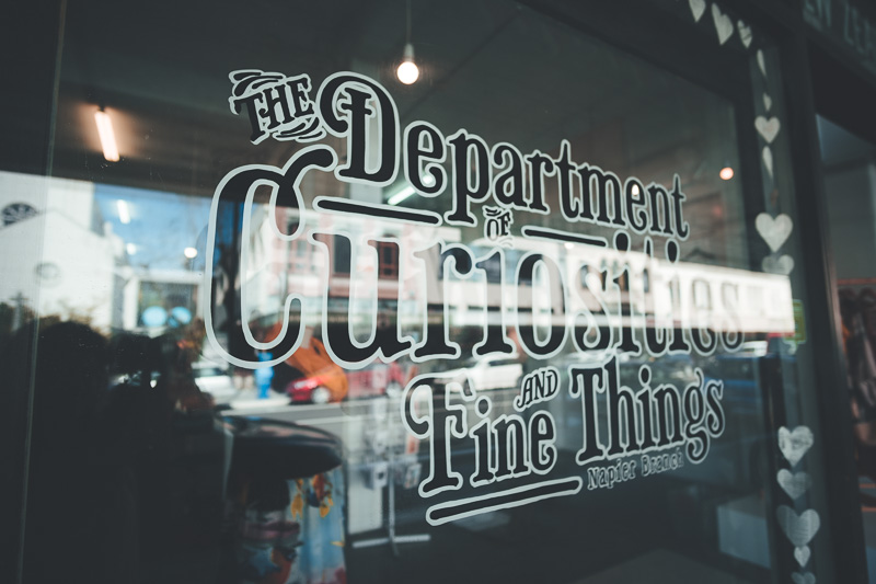 Window of The Department, a visit to this creative collective is a great thing to do in Napier