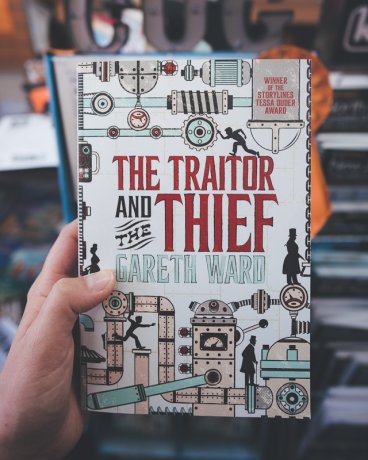 The traitor and the thief book by Gareth Ward, owner of Wardini Books in Napier, New Zealand