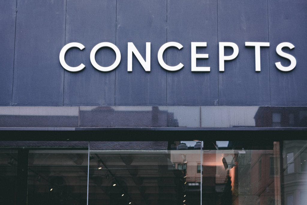 Concepts store sign, one of the best Boston sneaker stores